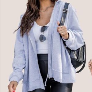 Pink Lily / Your Own Path Heather Grey Jacket - Extra Large